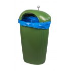 Venkovní odpadový koš DINOVA,­ zelený,­ 50l,­ plastový