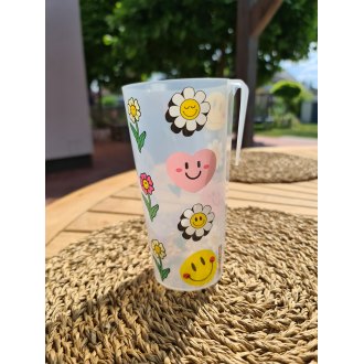 Kelímek EMOJI vratný s klipem,&shy; cejch 0,&shy;3  0,&shy;4 a 0,&shy;5lt.