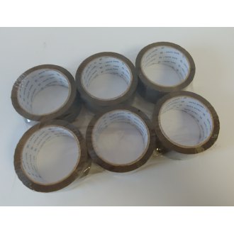 Reas Pack lepící páska,­ standard,­ hnědá,­ 50 mm x 66 m,­ 6 rolí